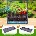 GENMOUS 2 Pack Rectangle 4 Tier Tomato Planter, Raised Garden Bed Tall 45'' - Image 5