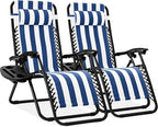 Best Choice Products Set of 2 Adjustable Steel Mesh Zero Gravity Lounge Chair by BestChoiceProducts