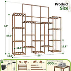 EnHomee 63''H Plant Stand Indoor Tall Plant Stands Outdoor - Image 8