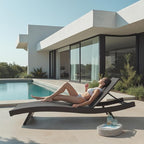 Nestl Chaise Lounge Chair Outdoor Set of 2, Wicker Patio Lounge Chair, Outdoor - Image 7