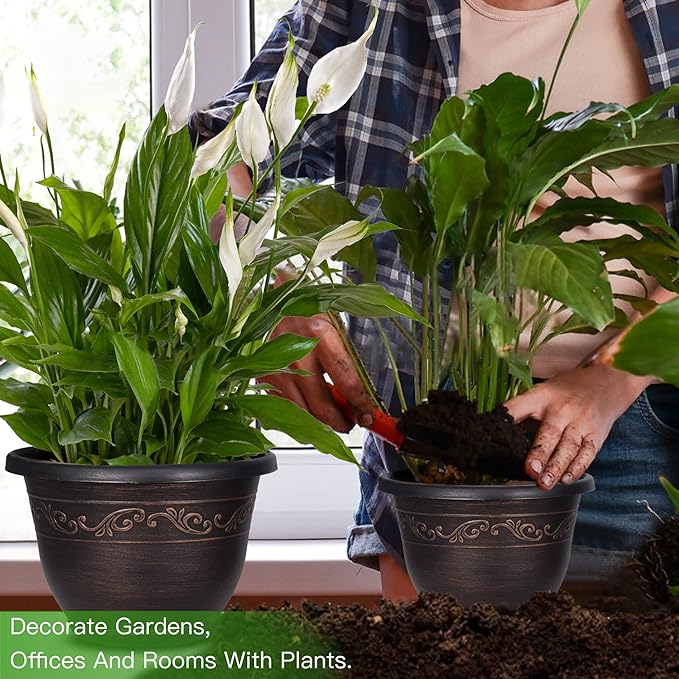 Plastic-Plant-Flower-Planters-12 Inch - Image 5