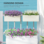 Outsunny Railing Planter Box, Hanging Flower Pots - Image 7