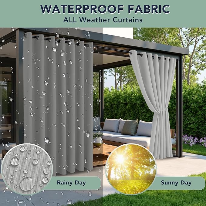 Patio Curtains Outdoor Waterproof - Image 2