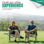 SUNNYFEEL Camping Directors Chair, Heavy Duty, Oversized Portable Folding Chair - Image 4