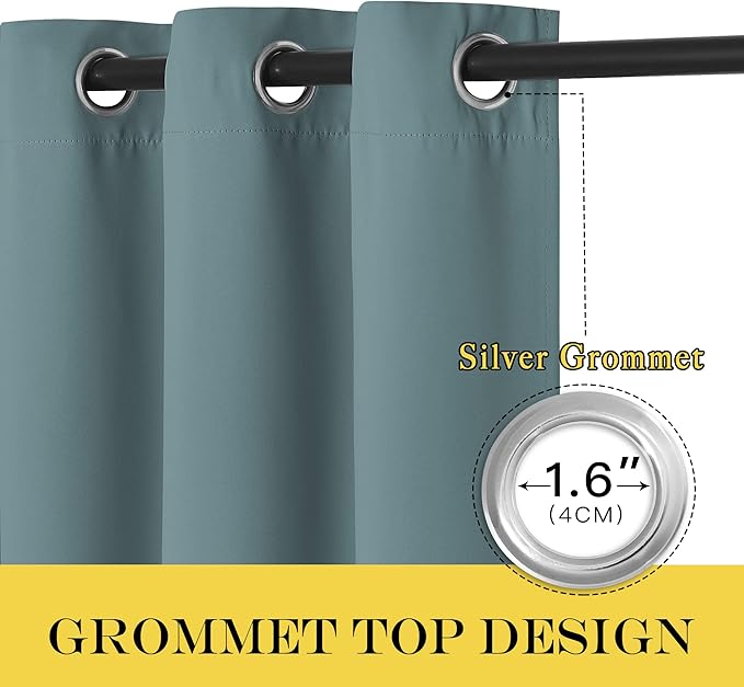 NICETOWN Blackout Drapery Curtain Panel 90 inches Long - Image 5