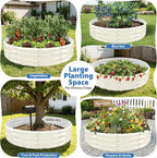 Round Galvanized Raised Garden Bed, Heavy Duty Metal Planter Box - Image 2