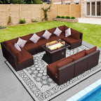NICESOUL 11 Piece Modern Outdoor Patio Furniture Set - Image 3