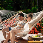 Lazy Daze Hammocks Double Rope Hammock, 2 Person Traditional Outdoor Hand Woven - Image 8