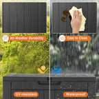 Sweetcrispy Deck Box with 31 Gallon Capacity, Weatherproof Resin Lockable - Image 6