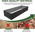 8×2×1FT Galvanized Raised Garden Bed Kit, Metal Planter Boxes, Large Outdoor - Image 6