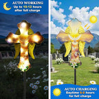 Solar White Dove Cross Garden lamp - Image 4