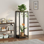Plant Stand Indoor Corner Tall 2 Tier Metal Modern Flower Storage Plant Shelf - Image 3