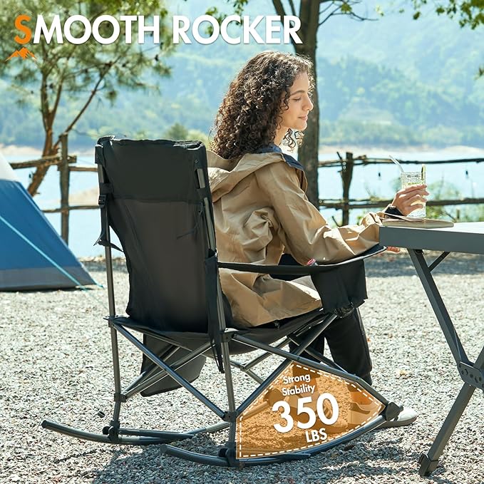 Portal Outdoor Rocking Chair Camping Folding Portable Rocker - Image 5