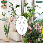 30 Inch Plant Trellis for Climbing Plants Indoor, Outdoor Metal Garden Trellis - Image 7