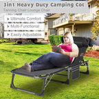ABORON 2PK Chaise Lounge Chair, 5 Positions Padded Outdoor Tanning Chair - Image 8