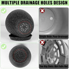 5 Pcs Plant pots, 7.5/6.5/5.7/4.9/4.1 inch Pots - Image 4