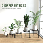 5-Pack Decent Metal Plant Stands, Heavy Duty Flower Pot Stands - Image 2