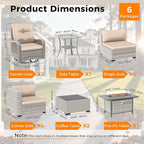 10-Seat Outdoor Wicker Patio Furniture Set - Image 3