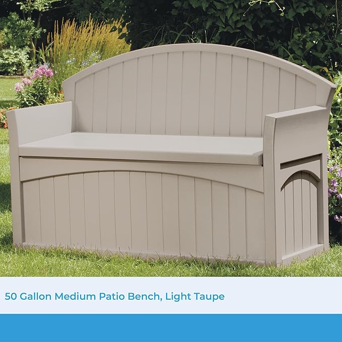 Suncast Outdoor Storage Bench - Image 3