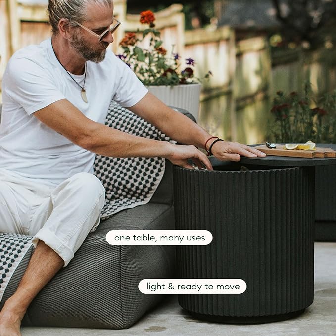 Veradek Outdoor Cooler Side Table - 2 in 1 - Designed - Image 5
