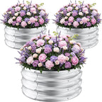 ZXZYHFTY Round Galvanized Raised Garden Bed kit, Round Large Metal Raised by ZXZYHFTY