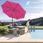 JEAREY 9FT Outdoor Patio Umbrella Outdoor Table Umbrella - Image 6