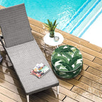 LVTXIII Outdoor/Indoor Round Inflatable Ottoman, All Weather Patio Footstool - Image 8