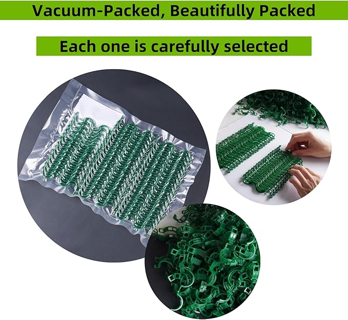 100 Pcs Plant Support Clips, Plastic Clips - Image 4