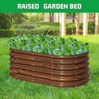 SnugNiture 4x2x1.5ft Raised Garden Bed Outdoor, Oval Raised Garden Bed Kit - Image 4