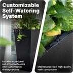 Step2 Tremont Tall Square Tapered Planter, Large Planters - Image 5