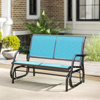 Outsunny 2-Person Outdoor Glider Bench, Patio Double Swing Rocking Chair - Image 8