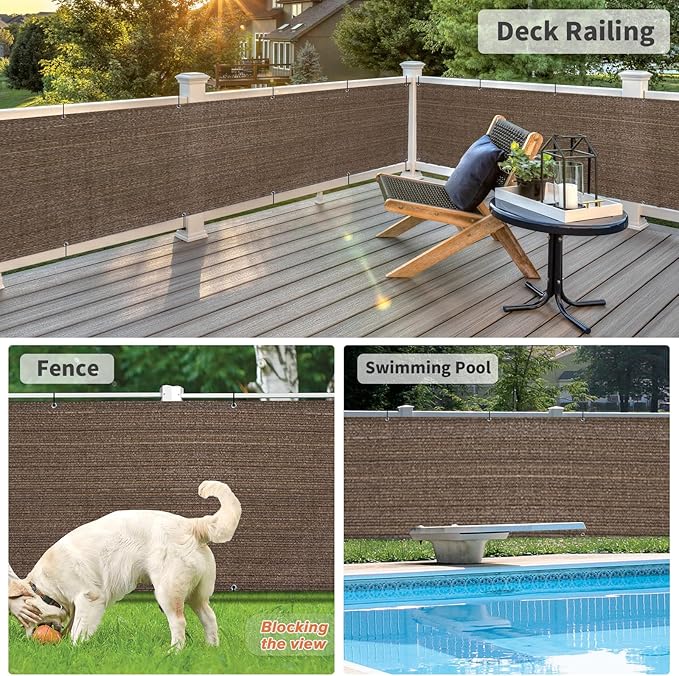LOVE STORY Balcony Privacy Screen, UV Protection and Weather-Resistant - Image 5