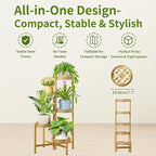 Tall Plant Stand Indoor Outdoor, Corner Metal Flower Pot Stands - Image 5