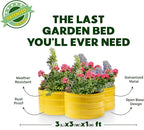 Plant & Plot Galvanized Raised Garden Beds Outdoor // 3×3×1 ft Planter Raised - Image 5