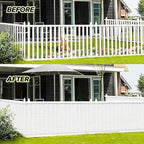 LOVE STORY Balcony Privacy Screen, 2.5'x8' Deck Shield Screen Fence Cover - Image 3