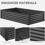 YITAHOME 8x4x1.5 ft Galvanized Raised Garden Bed Kit, Large Metal Planter Box - Image 6