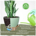 Self-Watering Pots for Indoor Plants 4 Pack, 6/8/10/12 Inch Outdoor Planters - Image 3