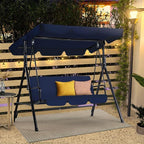 AECOJOY Porch Swing with Stand, 3-Seat Outdoor Clearance Porch Swings - Image 6