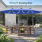 DUMOS 15FT Large Patio Umbrella - Image 2