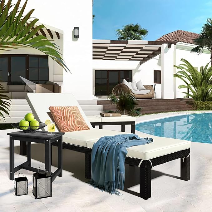 Adirondack Square Side Table, one-Tier Outdoor end Table, Patio Side Table - Image 2