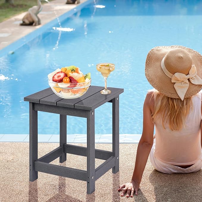 LZRS Adirondack Square Outdoor Side Table - Image 2