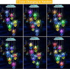 Toodour Solar Wind Chimes, Color Changing Angel Wind Chimes, LED Decorative - Image 3