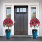 2 Packs 21 inch Tall Planter, Indoor Outdoor Round Planter - Image 4