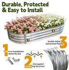 Galvanized Raised Garden Bed Outdoor, Large Raised Bed - Image 2