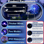 Anordsem Solar Lights Outdoor Waterproof: Garden Light Solar Powered - Image 4