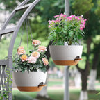 Set of 3-10 Inch Self Watering Hanging Planters - Image 7
