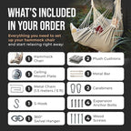 Hanging Hammock Chair Swing – Hanging Chair Outdoor & Indoor - Image 3