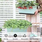Window Box Planter 6 Pcs, 17 Inches Rectangle Flower Pots - Image 3