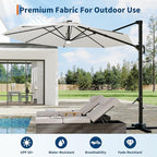 Garvee 10 ft Cantilever Patio Umbrella - Image 6
