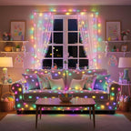 Brizled Color Changing String Lights, 33ft 100 LED Pasrel Easter Mini Lights - Image 2